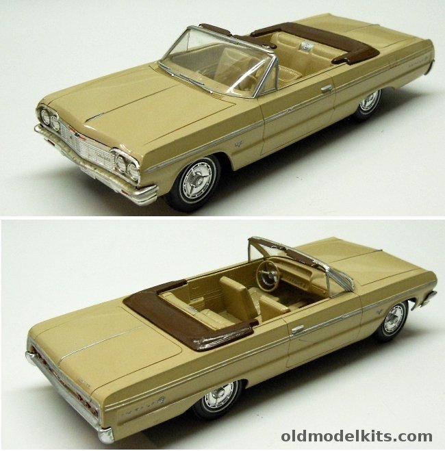 AMT 1/25 1964 Chevrolet Impala SS Convertible Promo With Friction Drive Motor plastic model kit